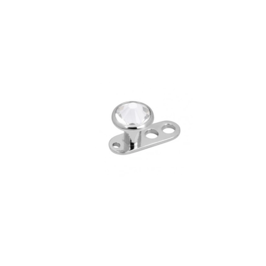 Micro Derma Sterile Titane G23 Body Piercing - Piercing pour implant avec ou sans strass