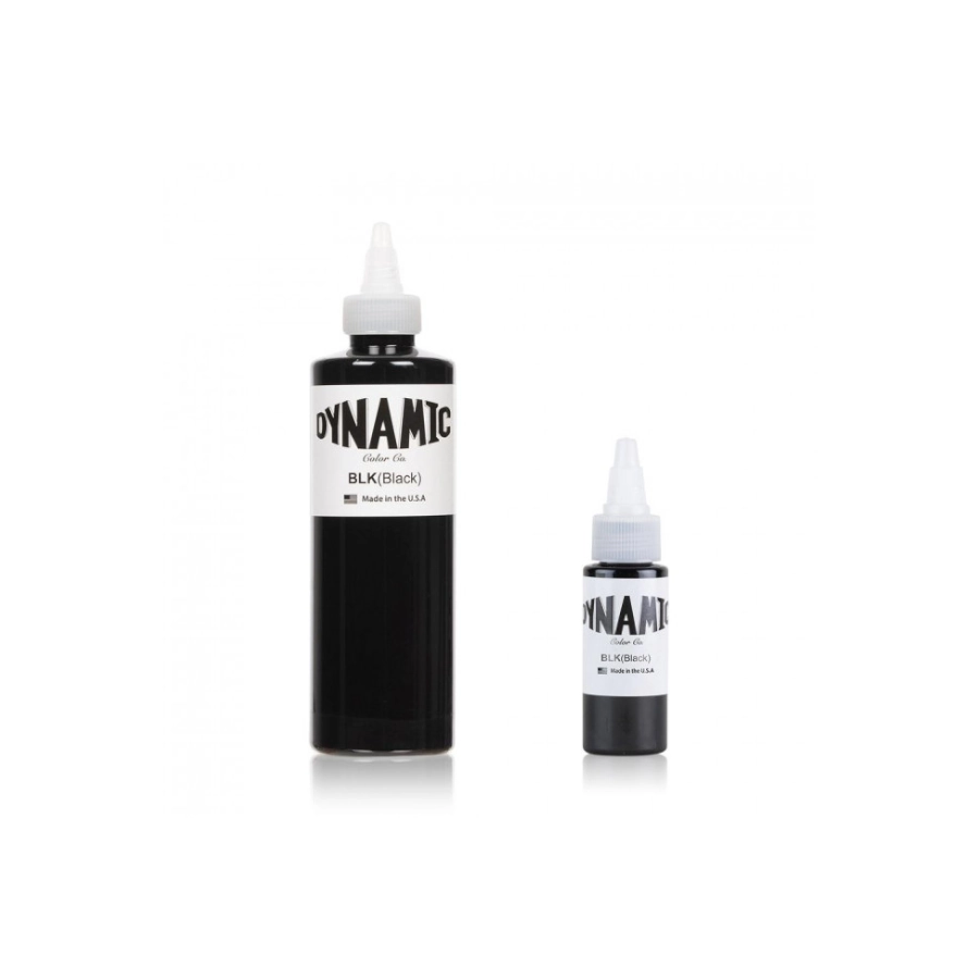 Encre Entrainement Tattoo Noire - Dynamic Ink Black - Encre artistique pour entrainement au tatouage NON REACH*