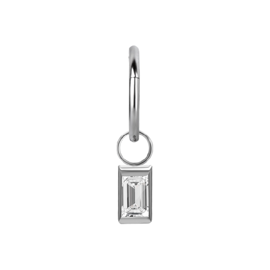 Piercing Anneau - Acier 316L - Anneau à charnière 34 avec accessoire (2 tailles)