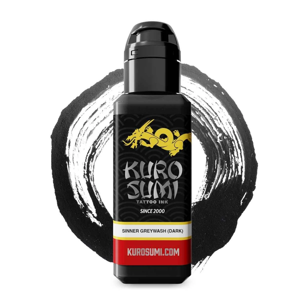 Encre Tatouage Noire - Kuro Sumi Impérial Zhang Po Sinner Greywash - Mélange pour le tatouage encre reach 44 ml*