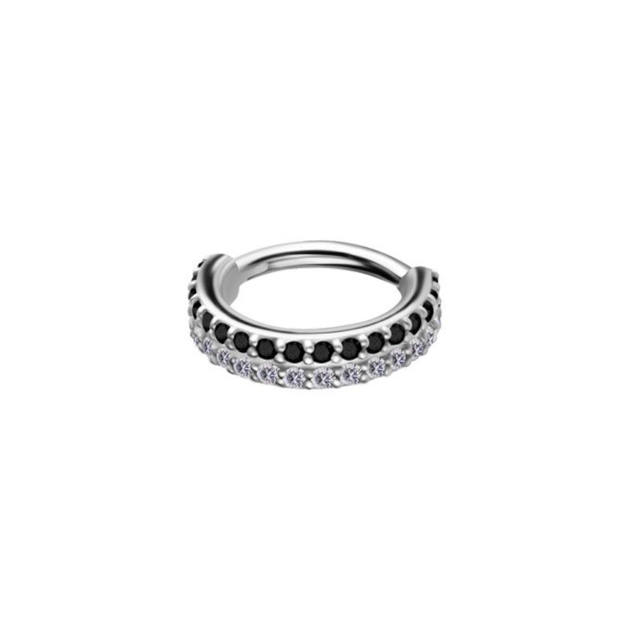 Piercing Anneau - Acier 316L - Anneau à charnière 09 avec accessoire (2 tailles)  (copie)