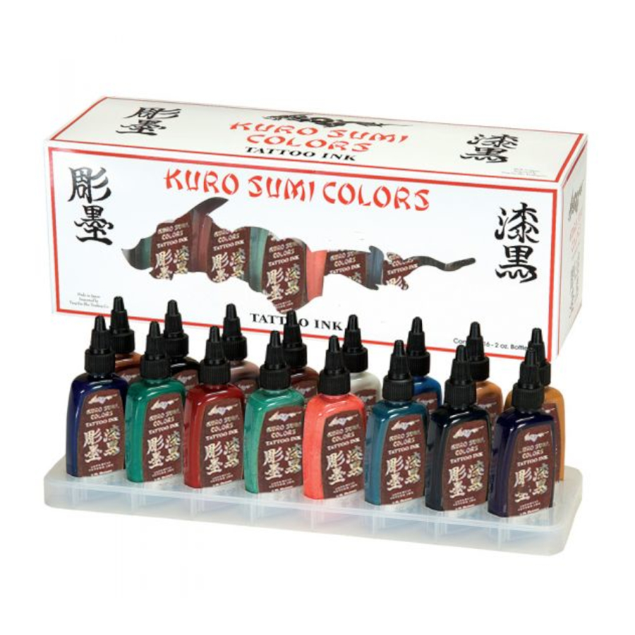 ENCRE KURO SUMI SET PRIMARY KIT 2 16 COULEURS DE 30ML NON CONFORME REACH
