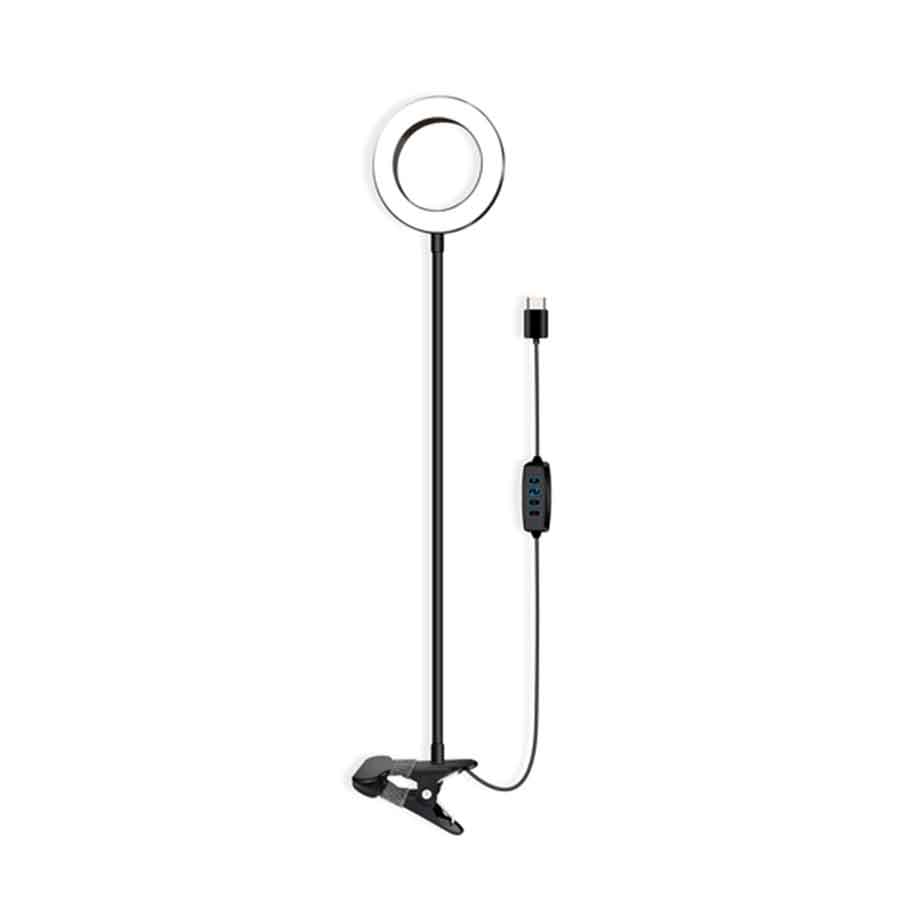 LAMPE LED ANNEAU AVEC FIXATION CLIP, RÉGLABLE 3 TEINTES