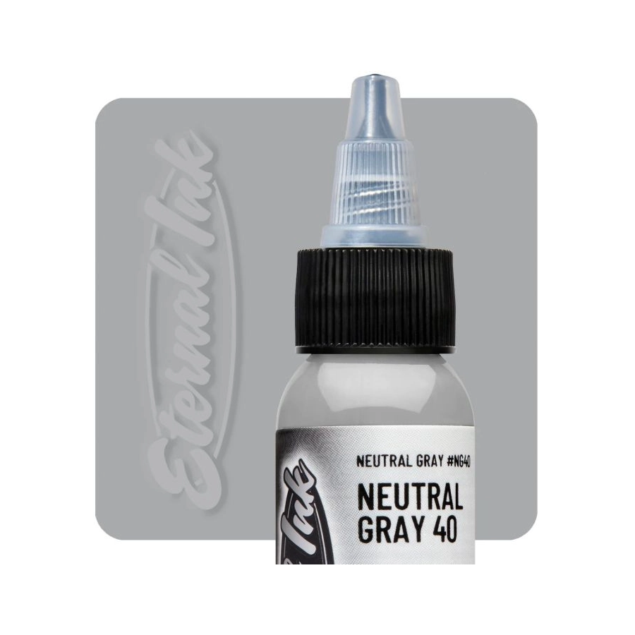 Encre Eternal Ink Neutral Gray 40% - Encre artistique pour entrainement tatouage NON REACH