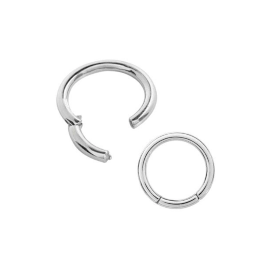 Piercing Anneau - Titane F136 Stérile Gamme Hand Ink - Clicker avec fermeture à charnière*