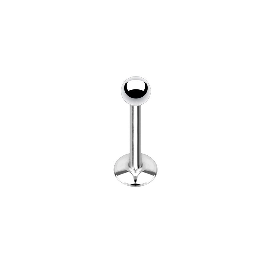 Piercing Labret - Titane F136 Stérile Gamme Itc - Labret avec pas de vis externe et bille disque de 5 mm*