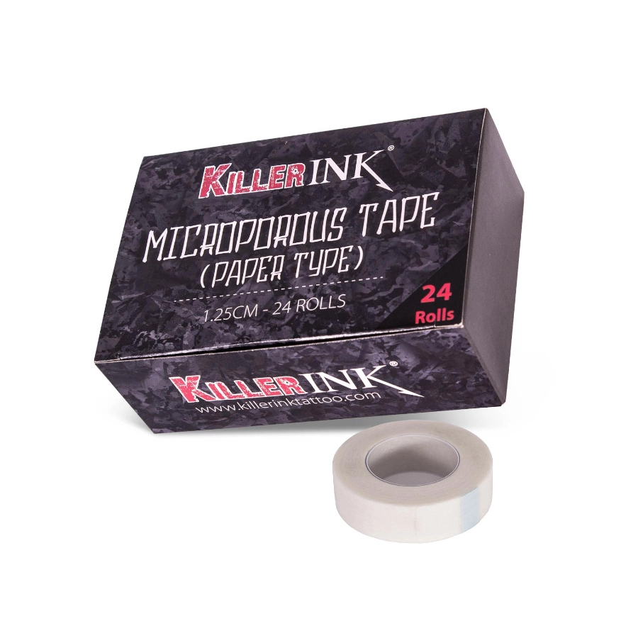 Sparadrap Tattoo - Microporous Tape Paper Type Gamme Killer Ink - Ruban adhésif microporeux multi usage type papier (3 tailles)*