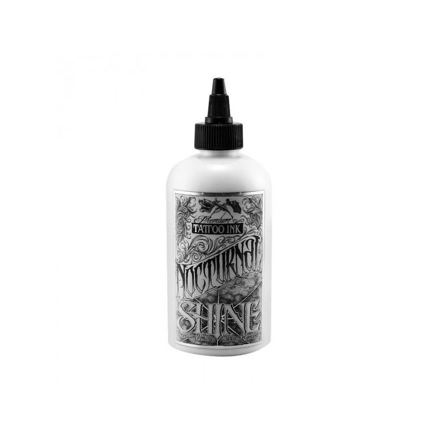 Encre Entrainement Tattoo Blanche - Nocturnal Ink Shine White - Encre artistique pour entrainement au tatouage NON REACH*