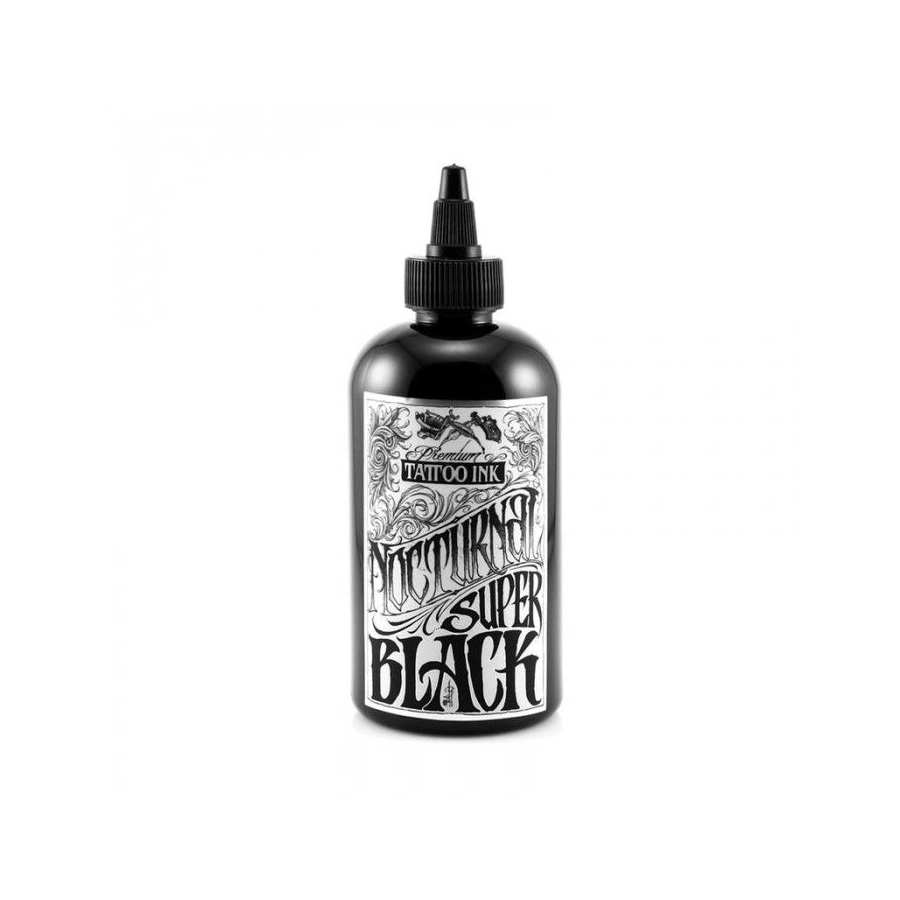 Encre Entrainement Tattoo Noire - Nocturnal Ink Super Black - Encre artistique pour entrainement au tatouage NON REACH*