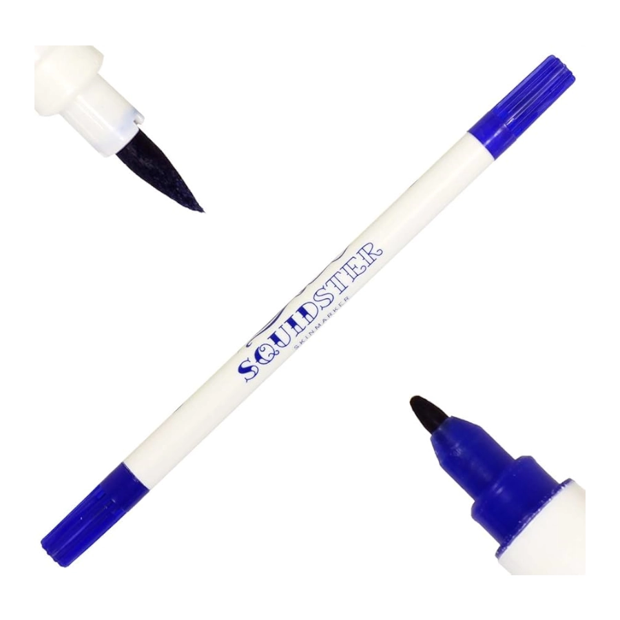 Feutre Tattoo Piercing - Squidster Stérile - Marqueur pour tatouage et piercing double pointe*