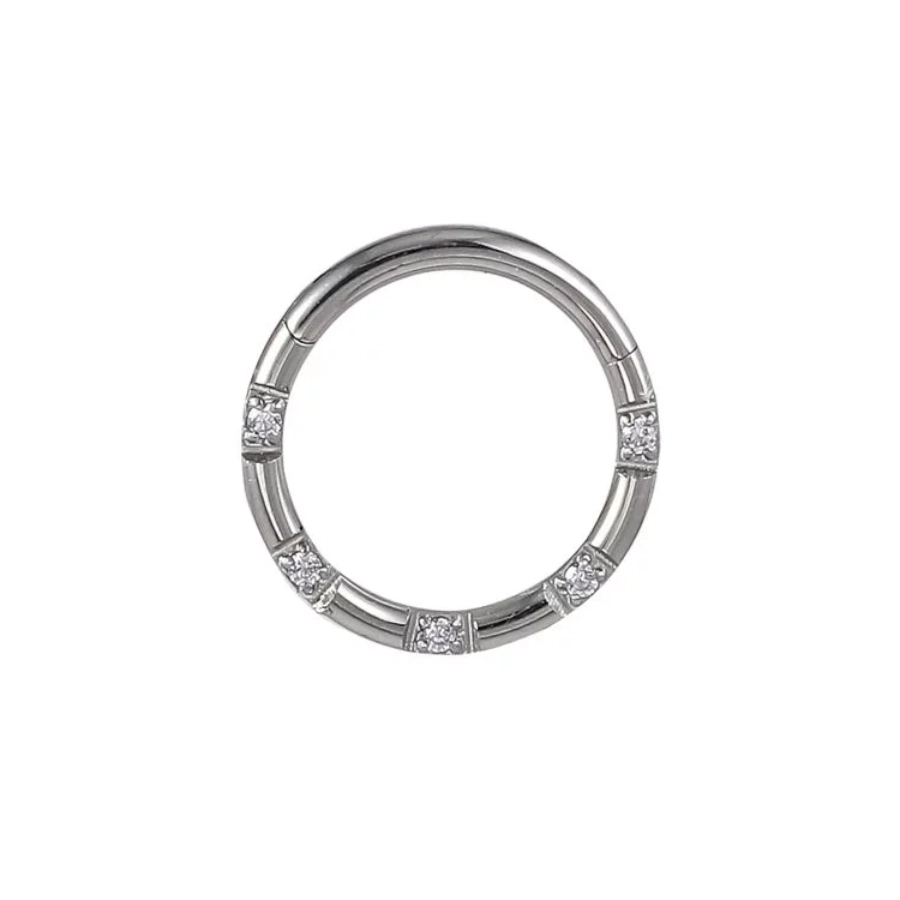 Piercing Anneau - Acier Gamme Itc - Clicker avec fermeture à charnière*