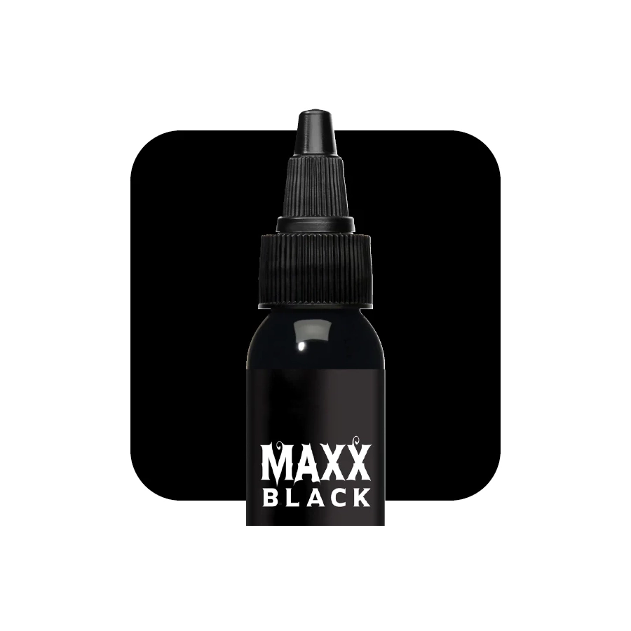 Encre Entrainement Tattoo Noire - Eternal Ink Maxx Black - Encre artistique pour entrainement au tatouage NON REACH*