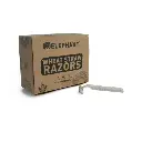 Rasoir Tattoo - Elephant Wheat Straw Razor - Boîte de 50 rasoirs biodégradable en paille de blé à usage unique*