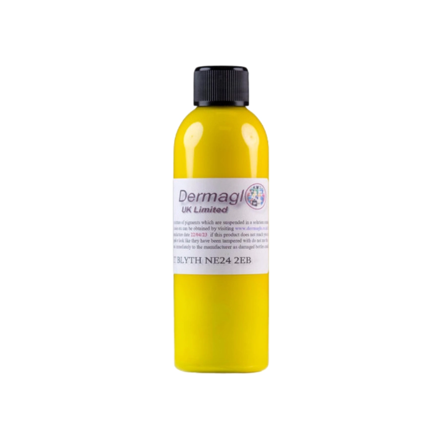 Encre Entrainement Tattoo Jaune - Dermaglo Canary Yellow - Encre artistique pour entrainement au tatouage NON REACH* 
