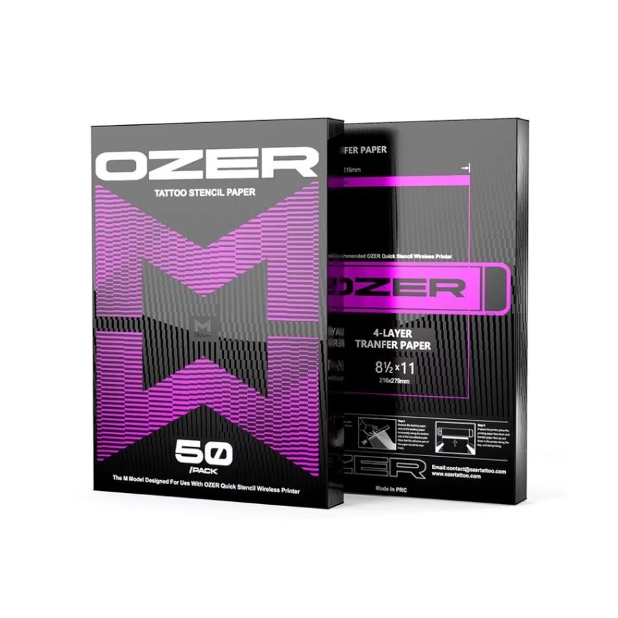 Feuille Transfert Tattoo - Ozer paquet de 50 papiers carbone pour themocopieur