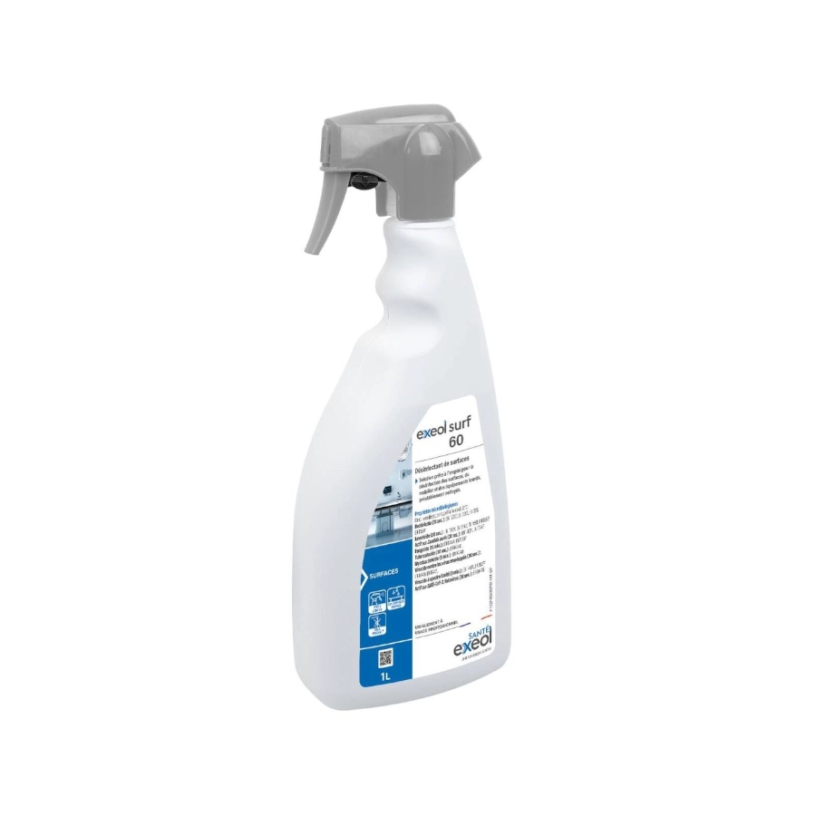 Désinfectant Tattoo Piercing - Exeol Surf 60 - Spray détergent et désinfectant pour surfaces et dispositifs médicaux*
