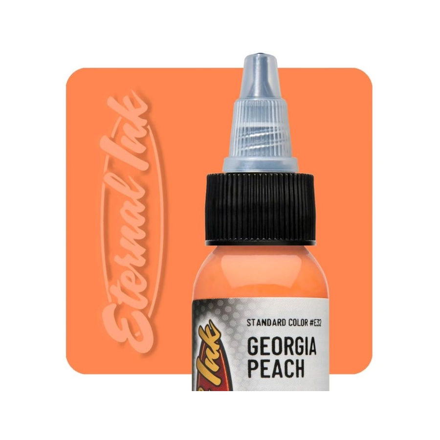 Encre Entrainement Tattoo Orange - Eternal Ink Georgia Peach - Encre artistique pour entrainement au tatouage NON REACH* 