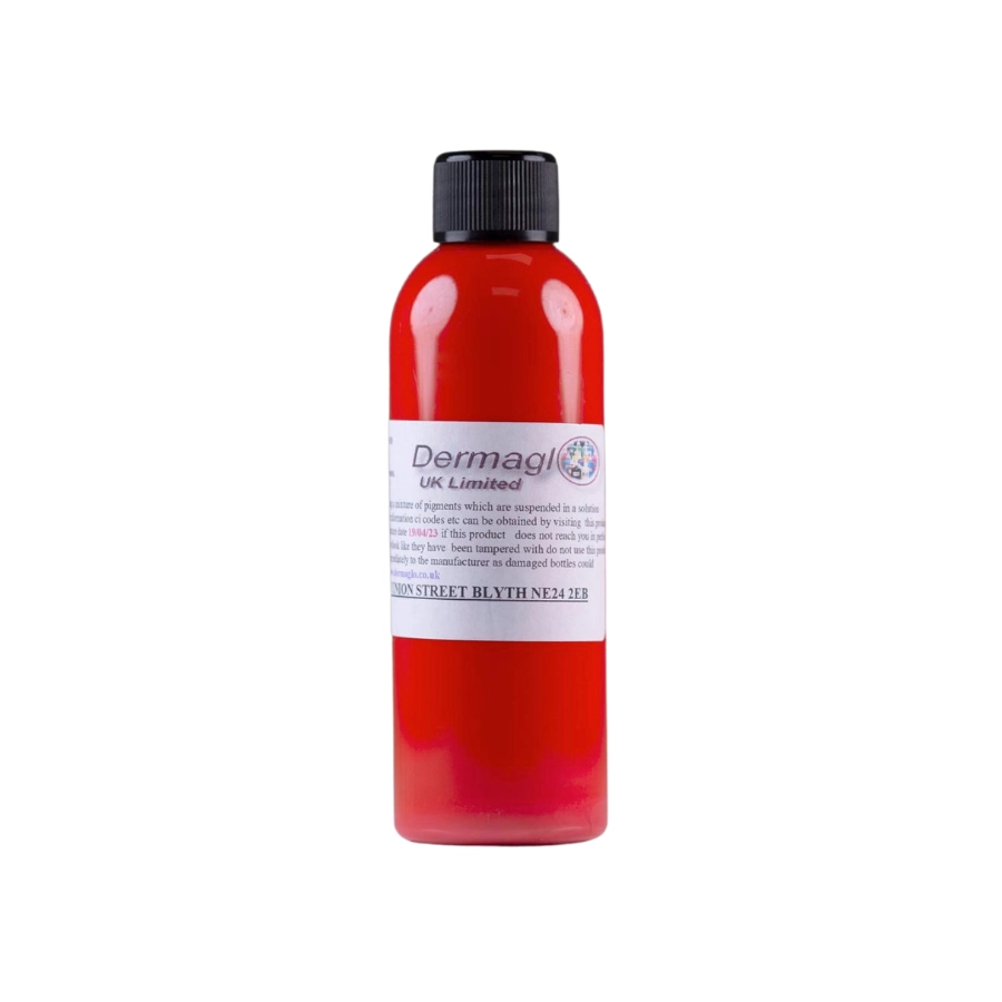 Encre Entrainement Tattoo Rouge - Dermaglo Light Red - Encre artistique pour entrainement au tatouage NON REACH*