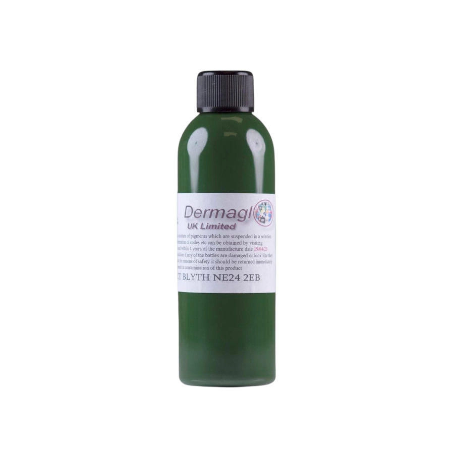 Encre Entrainement Tattoo Verte - Dermaglo Olive Green - Encre artistique pour entrainement au tatouage NON REACH*