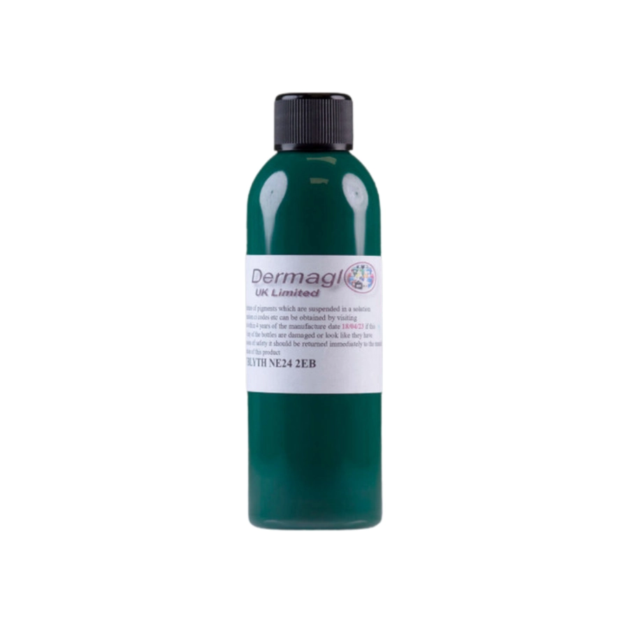 Encre Entrainement Tattoo Verte - Dermaglo Dark Green - Encre artistique pour entrainement au tatouage NON REACH*