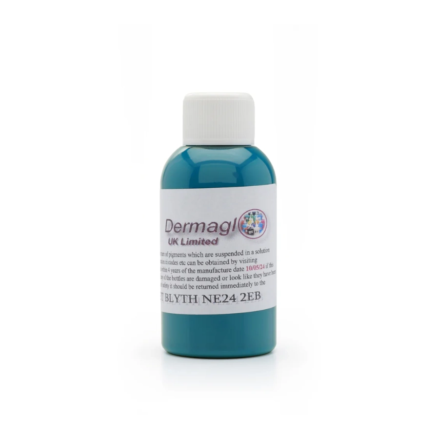 Encre Entrainement Tattoo Bleue - Dermaglo Aqua Foam - Encre artistique pour entrainement au tatouage NON REACH 50 ml*