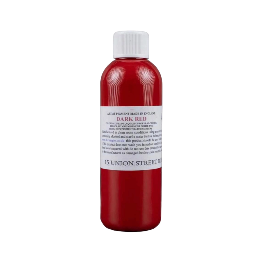 Encre Entrainement Tattoo Rouge - Dermaglo Dark Red - Encre artistique pour entrainement au tatouage NON REACH*