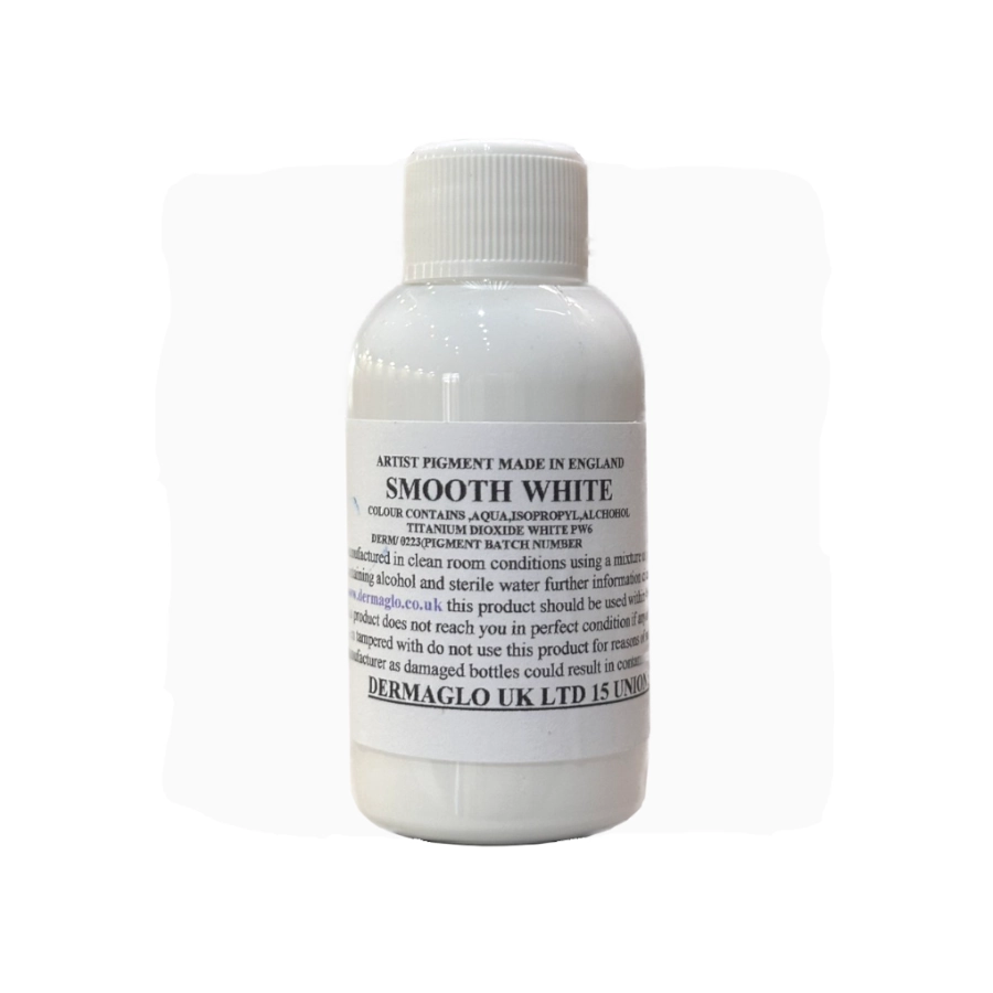 Encre Entrainement Tattoo Blanche - Dermaglo Smooth White - Encre artistique pour entrainement au tatouage NON REACH 50 ml*