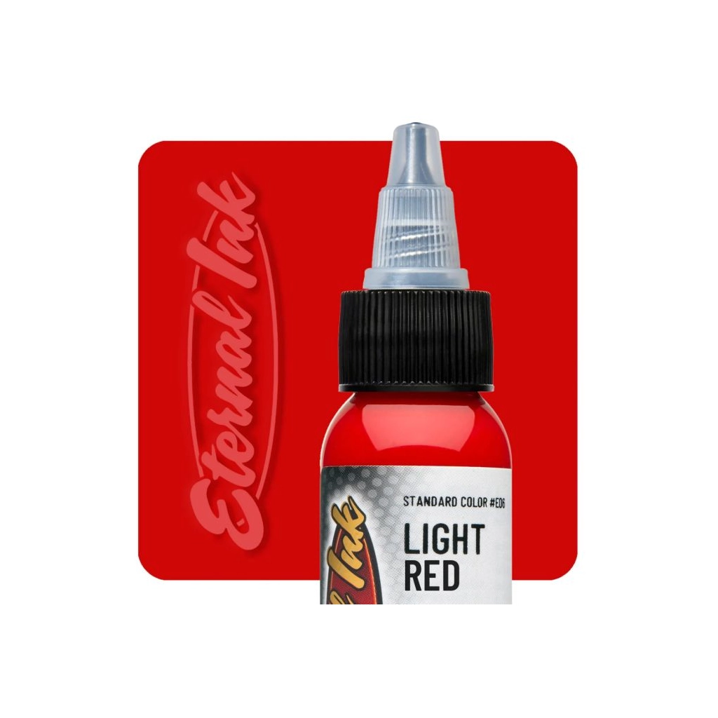 Encre Entrainement Tattoo Rouge - Eternal Ink Light Red - Encre artistique pour l'entrainement au tatouage NON REACH* 