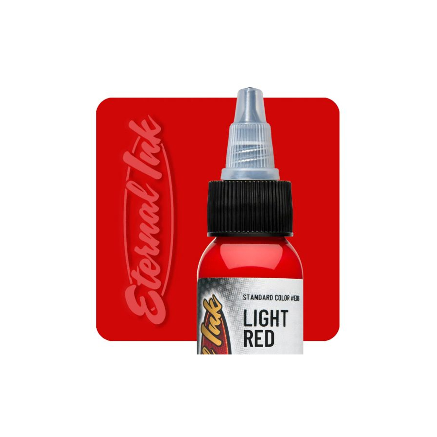 Encre Tatouage Rouge - Eternal Ink Light Red - Encre artistique pour entraînement tatouage non reach 