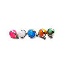Piercing Embout - Titane F136 Gamme Hand Ink - Embout 10 avec pas de vis interne 1,2 mm pour piercing 1,6 mm opale griffée 4 mm*