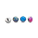 Embout Titane Piercing - Gamme Hand Ink - Embout 26 en titane f136 pour pas de vis interne opale plate
