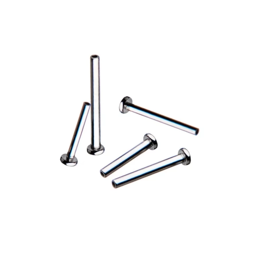 Piercing Labret Threadless - Piercing labret titane f136 diamètre 1.2 mm disque 3 mm sans embout