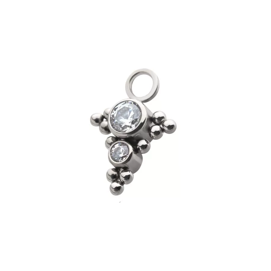 Invictus Charm 01 Titane F136 - Accessoire pour anneau de piercing