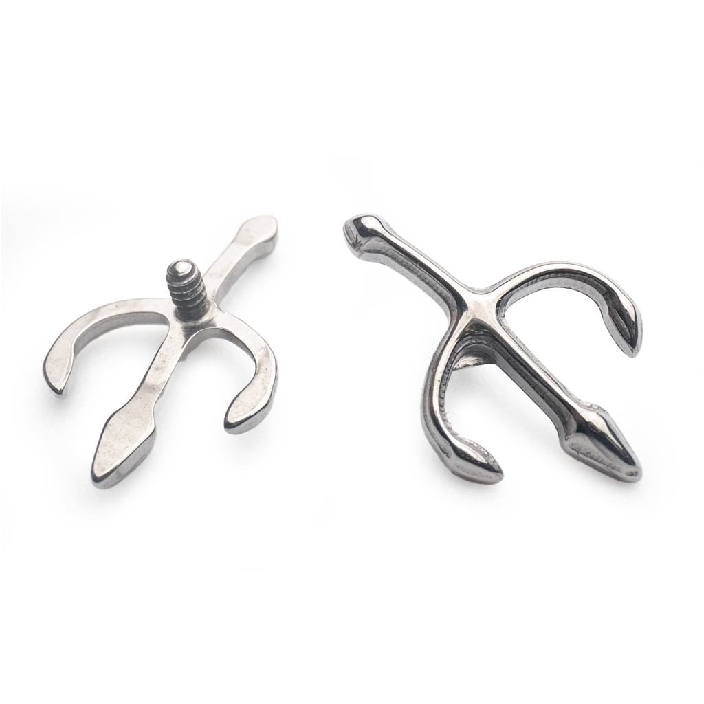 Embout Titane Piercing - Gamme Hand Ink - Embout 36 en titane f136 pour pas de vis interne trident