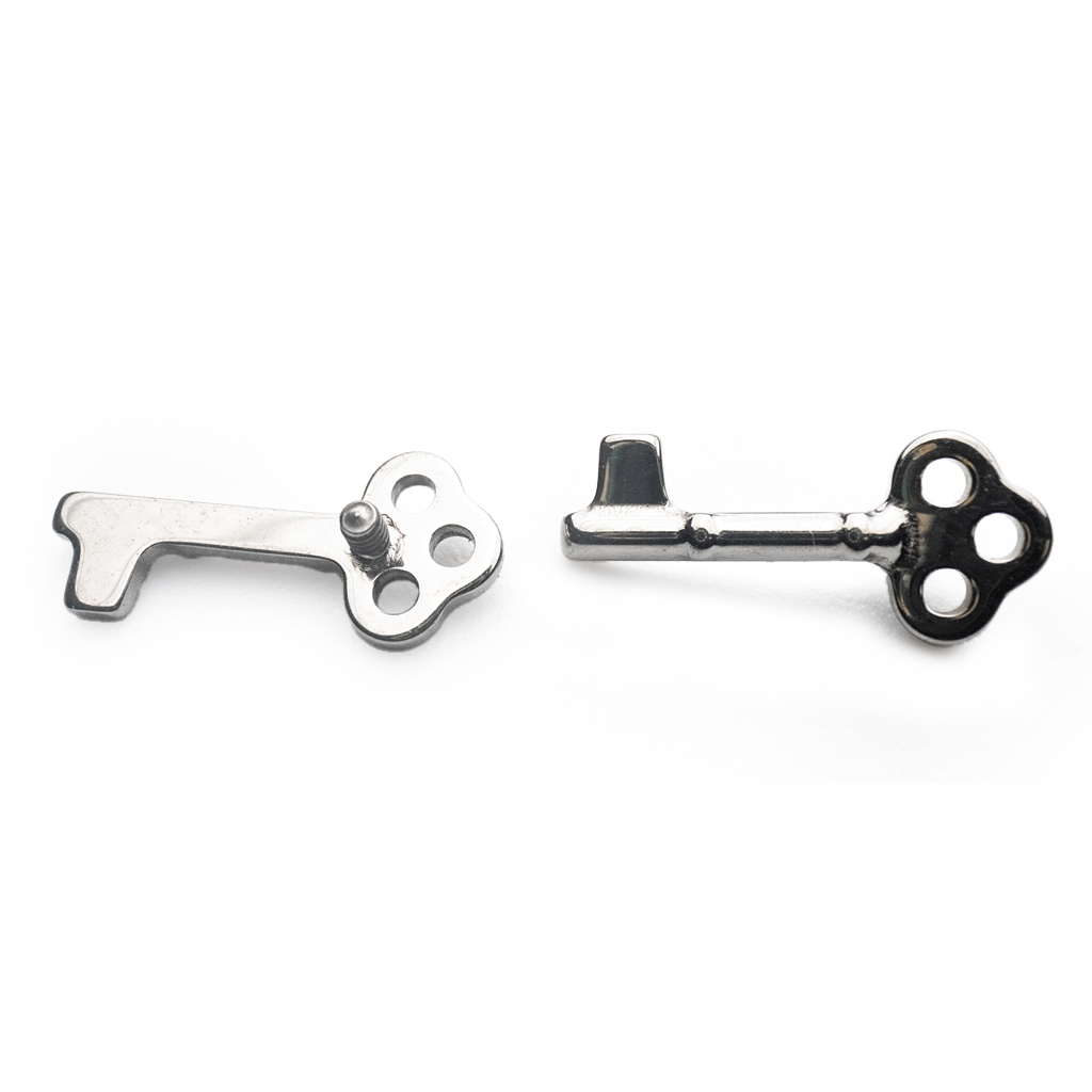 Embout Piercing - Titane F136 Gamme Hand Ink - Embout 251 avec pas de vis interne clef 10 mm*