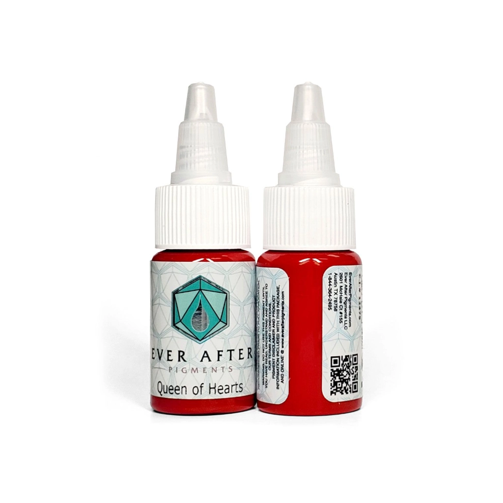 Pigment Pmu Rouge - Ever After Queen Of Hearts - Pigments pour l'entraînement au maquillage permanent non reach 15 ml*