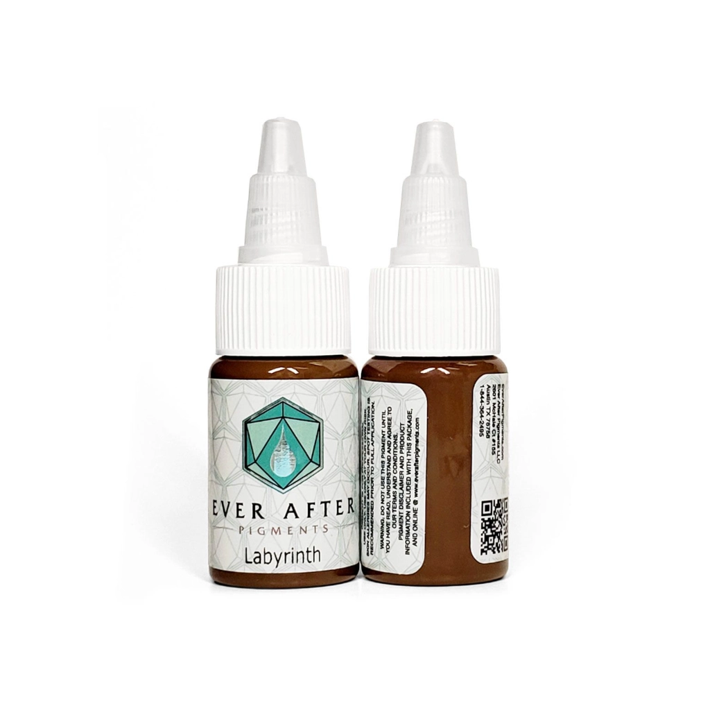 Pigment Pmu Marron - Ever After Labyrinth  - Pigments pour l'entraînement au maquillage permanent non reach 15 ml*