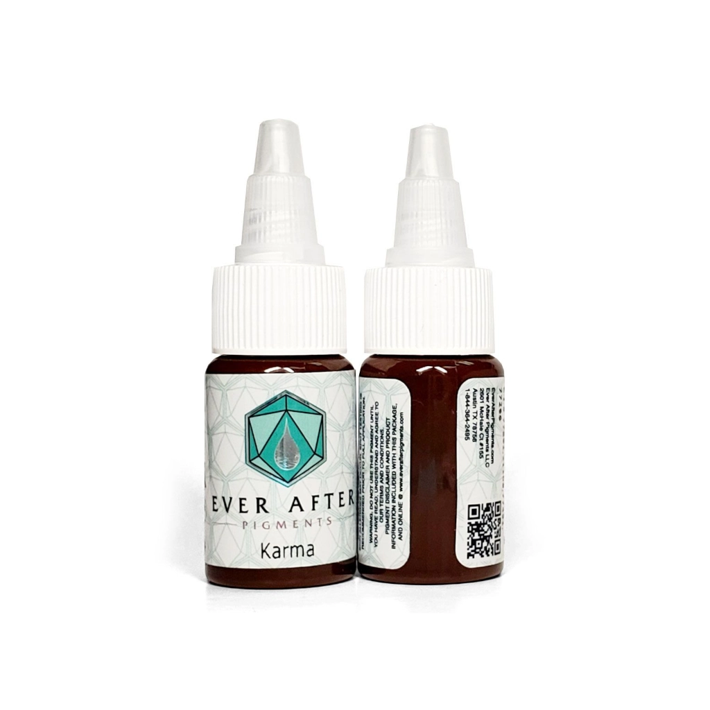 Pigment Pmu Marron - Ever After Karma - Pigments pour l'entraînement au maquillage permanent non reach 15 ml*