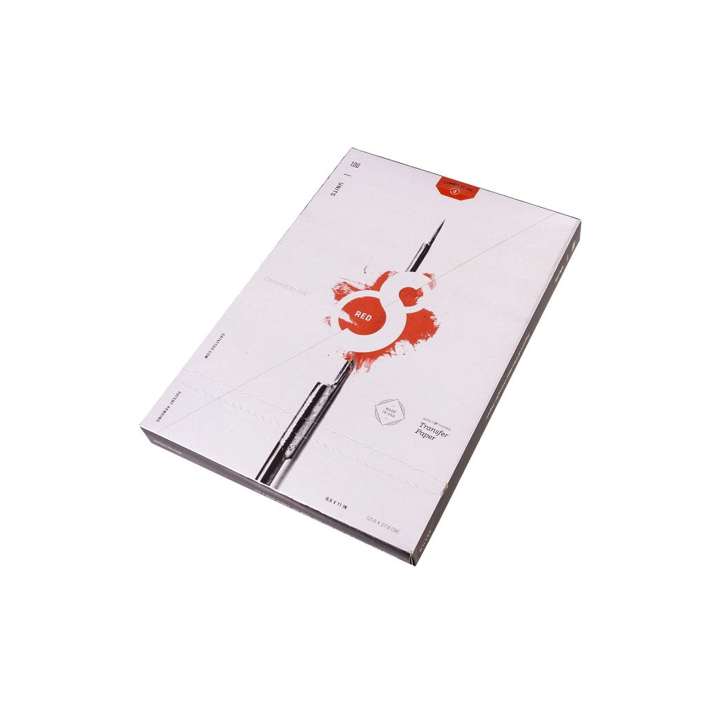 Transfert Tattoo - S8 Stencil Red - Papier carbone pour thermocopieur liasse de transfert rouge*