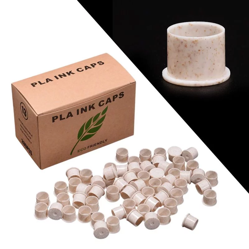 Cups Tattoo - Elite Pla Ink Caps Eco Friendly - Boite de 500 capsule plastique biodégradable pour encre de tatouage*