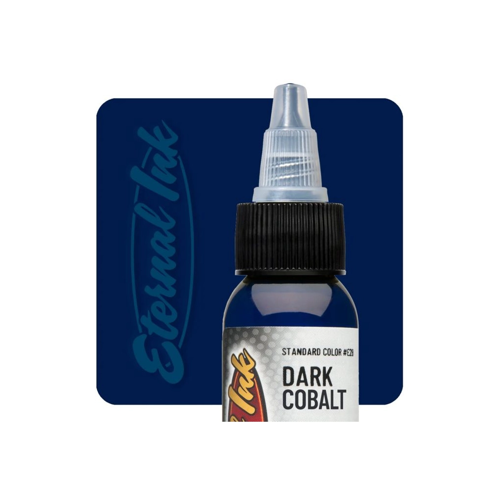 Encre Tatouage Bleue - Eternal Ink Dark Cobalt - Encre artistique pour l'entrainement au tatouage NON REACH*