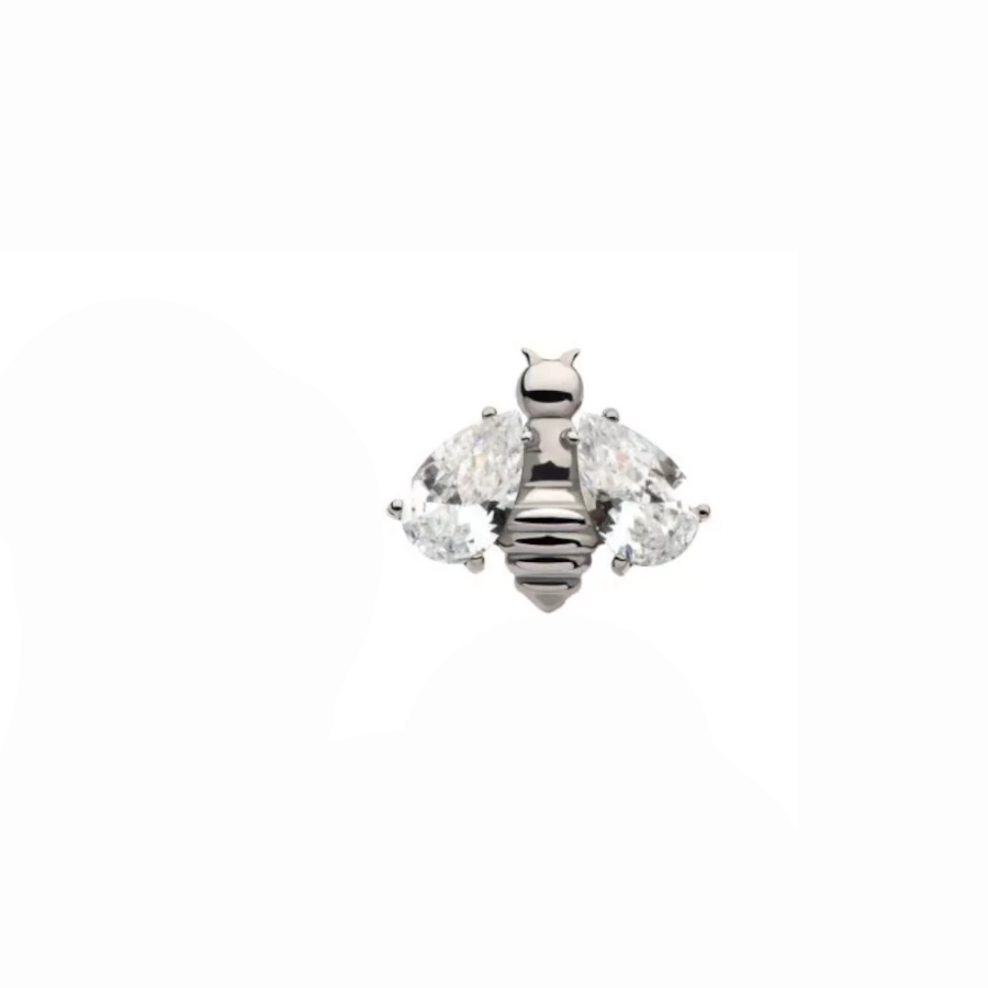 Piercing Embout - Titane F136 Gamme Invictus - Embout 10 sans filetage threadless abeille