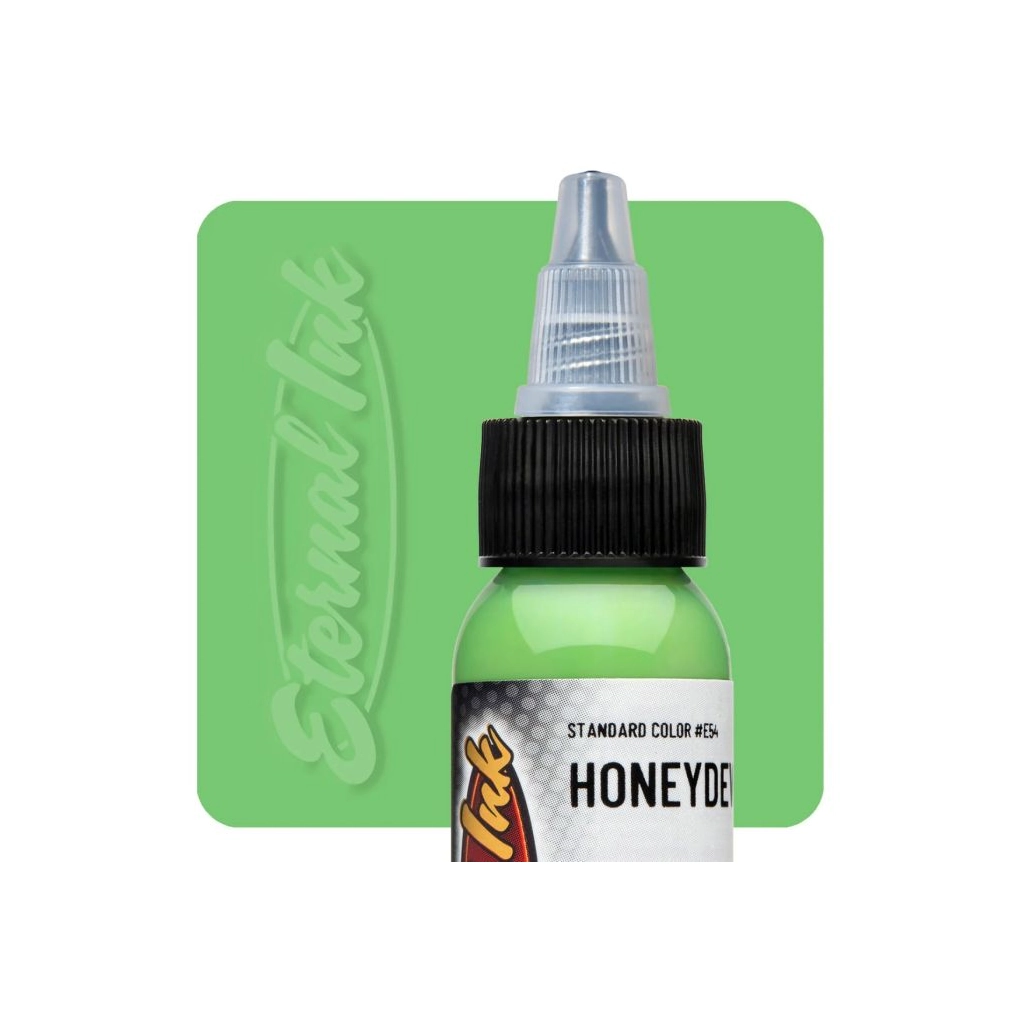 Encre Entrainement Tattoo Verte - Eternal Ink Honey Dew - Encre artistique pour entrainement au tatouage NON REACH* 