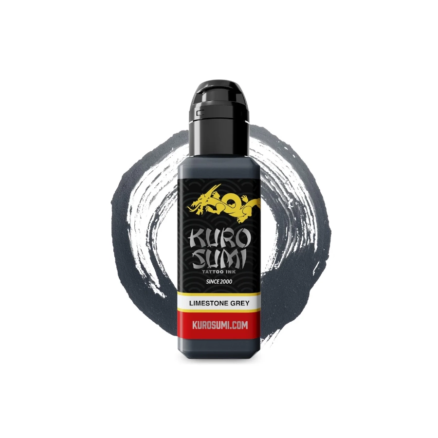 Encre Tatouage Grise - Kuro Sumi Limestone Grey - Mélange pour le tatouage encre reach*