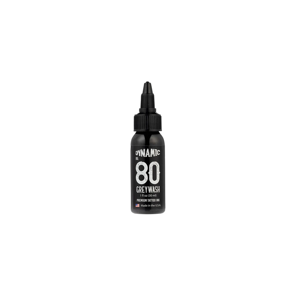 Encre Entrainement Tattoo Greywash - Dynamic Ink Grey Wash 80% - Encre artistique pour entrainement au tatouage NON REACH*