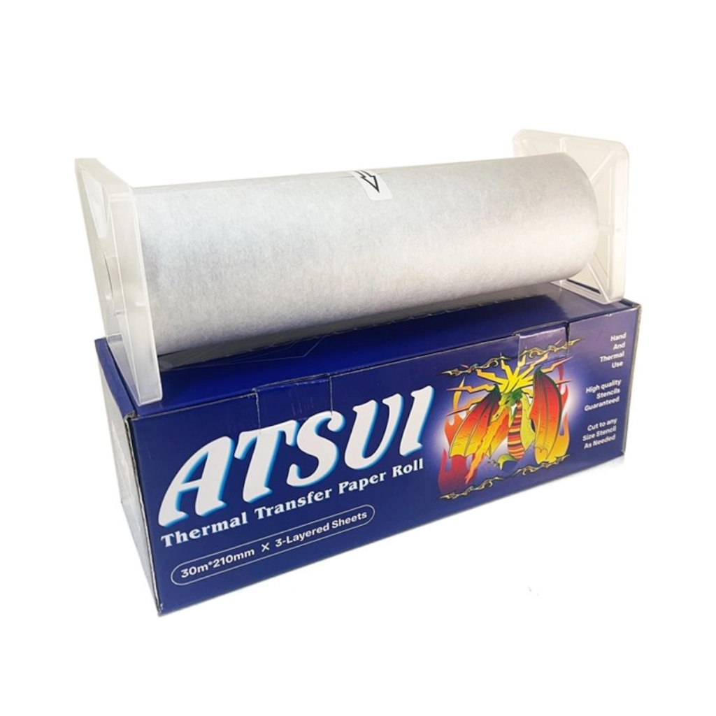 Transfert Tattoo - Atsui Thermal Transfert Paper Roll - Rouleau de papier carbone pour thermocopieur liasse de transfert*