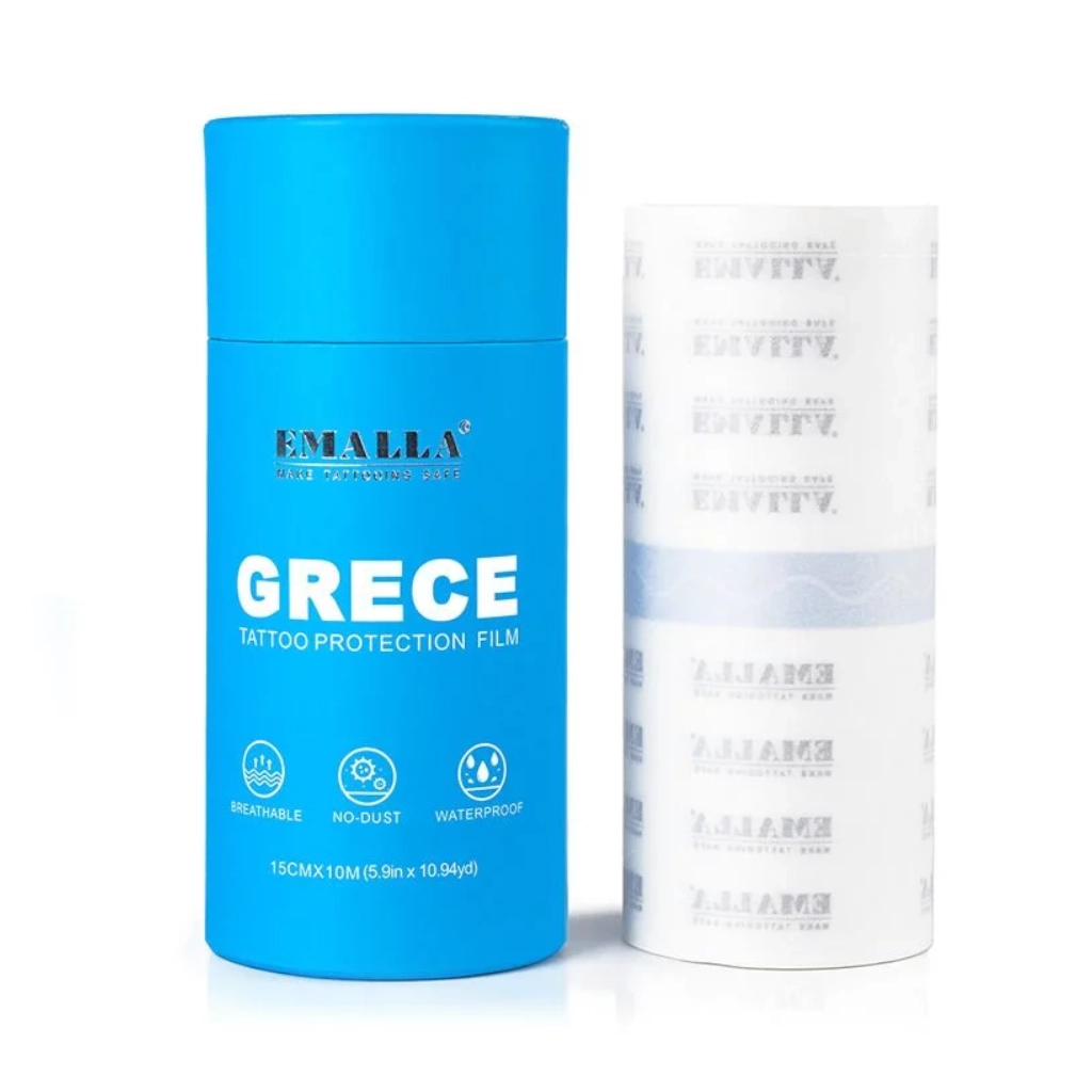 Pansement Tattoo - Emalla Grece Tattoo Protection Film - Rouleau de film de protection cicatrisant 15 cm x 10 m*