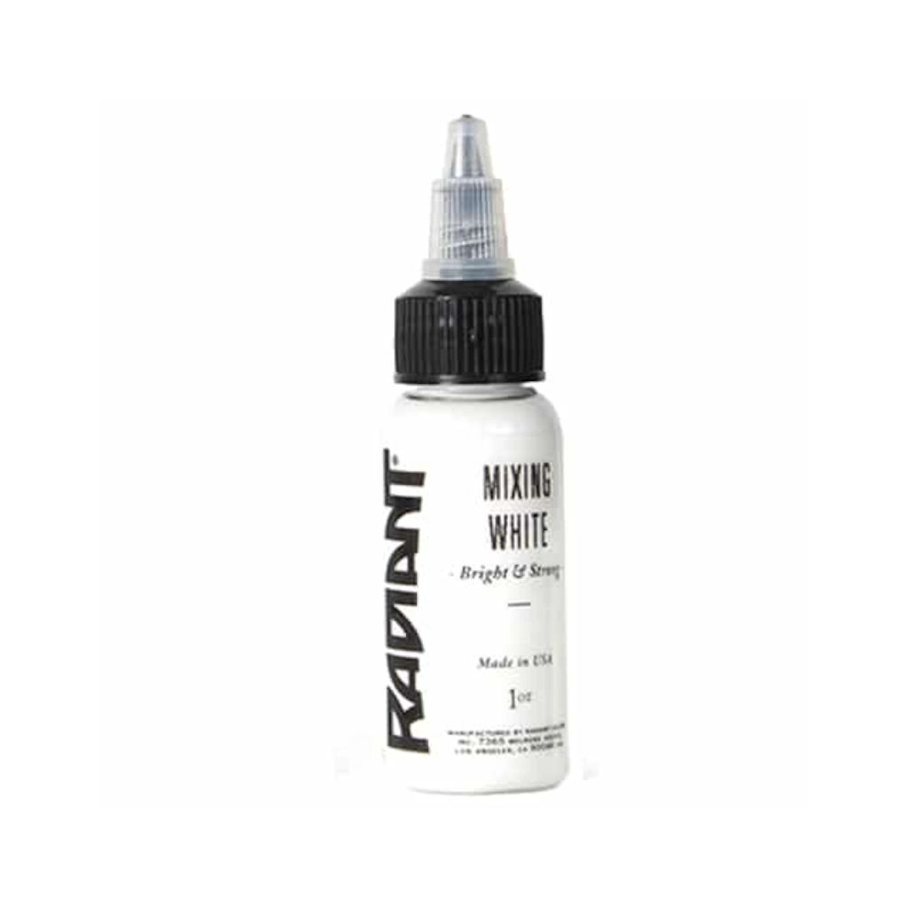 Encre Entrainement Tattoo Blanche - Radiant Ink Mixing White - Encre artistique pour entrainement au tatouage NON REACH 30 ml* 