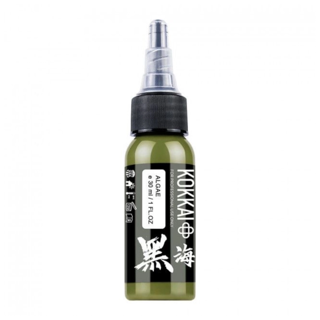 Encre Tattoo Verte - Kokkai Sumi Algae - Mélange pour le tatouage reach* 