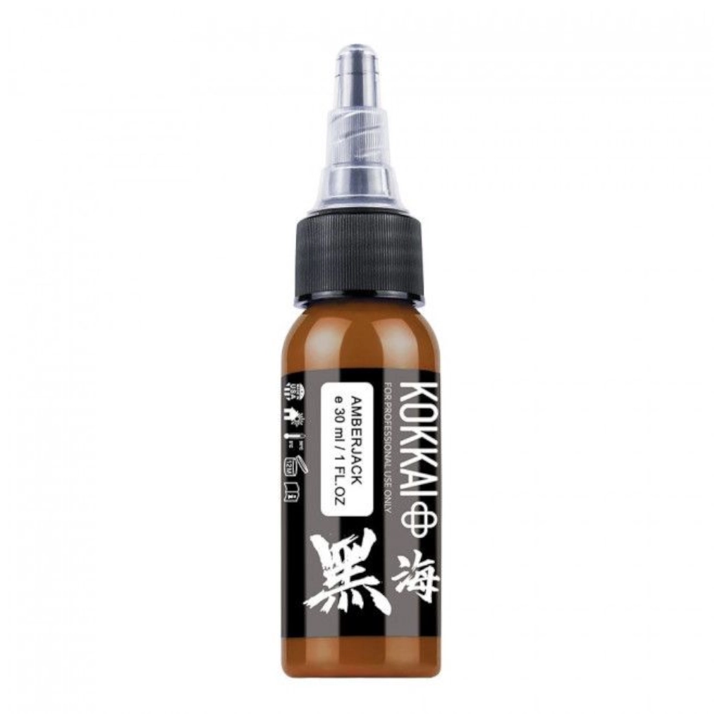 Encre Tattoo Marron - Kokkai Sumi Amberjack - Mélange pour le tatouage reach* 